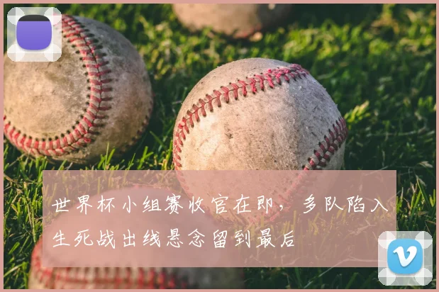 世界杯小组赛收官在即，多队陷入生死战出线悬念留到最后